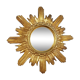 MIroir soleil bois doré et résine 60/70