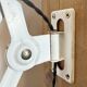 Industrial Black Enamel Scissor Wall Lamp, 1950s