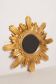 Vintage Italian sun mirror, gilded wood, 1960s