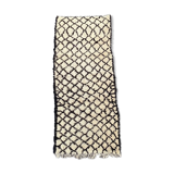 Berber carpet corridor beni ouarain vintage 90×255 cm