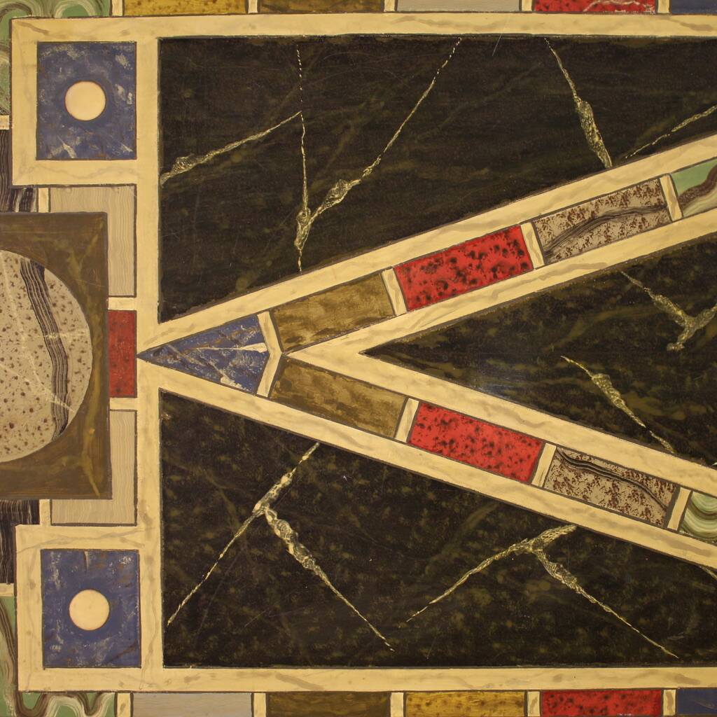 Table laquée hollandaise spectaculaire des années 70