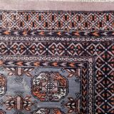 Tapis vintage ouzbek Bukhara fait main en laine – 127 x 190 cm – 1960s