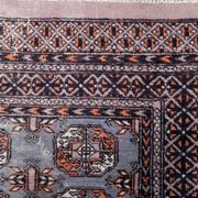 Tapis vintage ouzbek Bukhara fait main en laine – 127 x 190 cm – 1960s