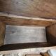 18th century high mountain chest, in solid oak and forged parts.