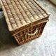 Trunk, woven wicker chest
