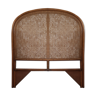 Headboard in rattan and caning