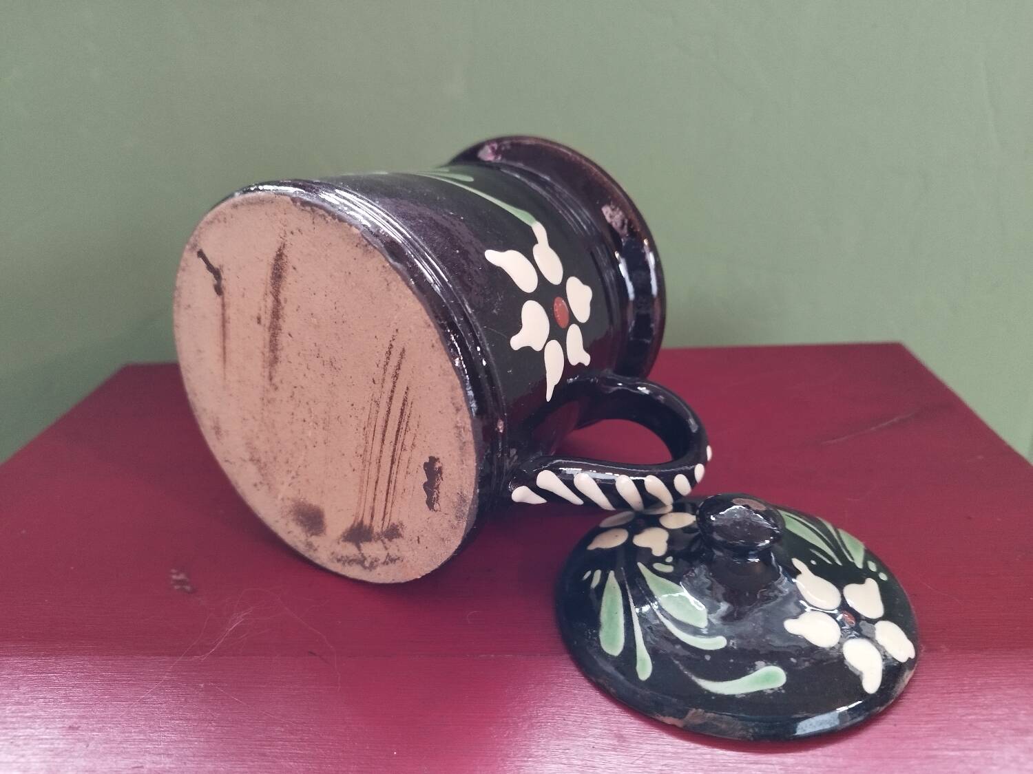 Pichet ou pot à couvercle alsacien