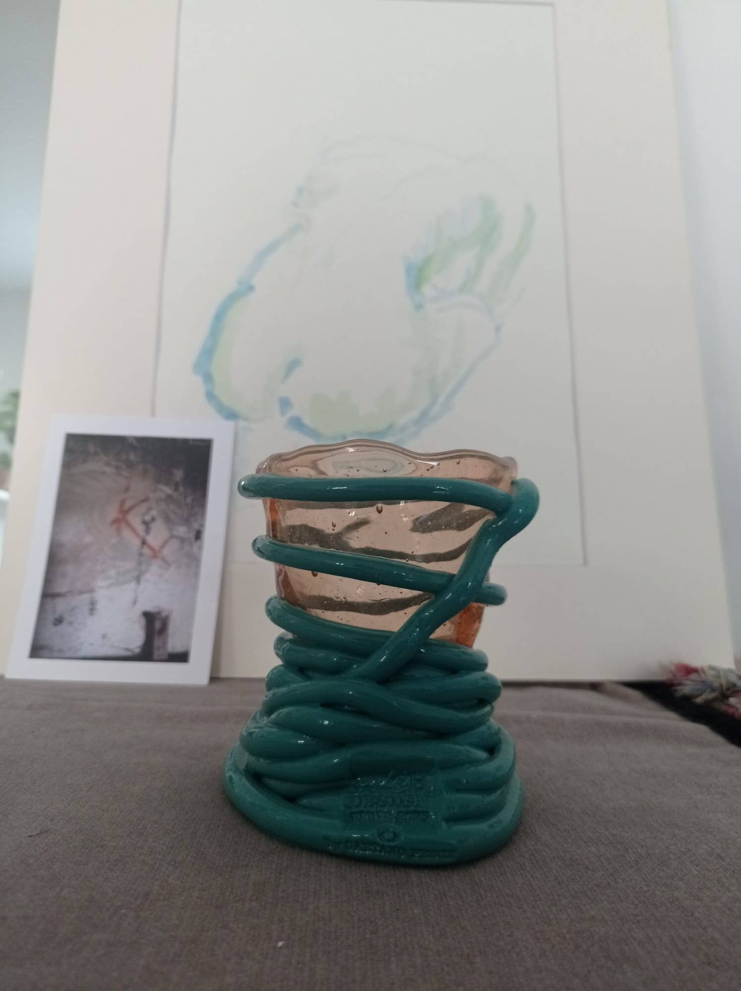 Vase Fish Design Italy – model Pompitu II – resin – postmodern design