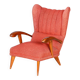 Art Deco Wingchair in Beech by Jan Vaněk, 1930s