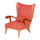 Art Deco Wingchair in Beech by Jan Vaněk, 1930s