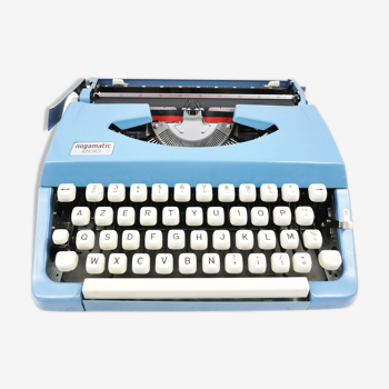 Brother typewriter nogamatic 200 blue vintage aqua