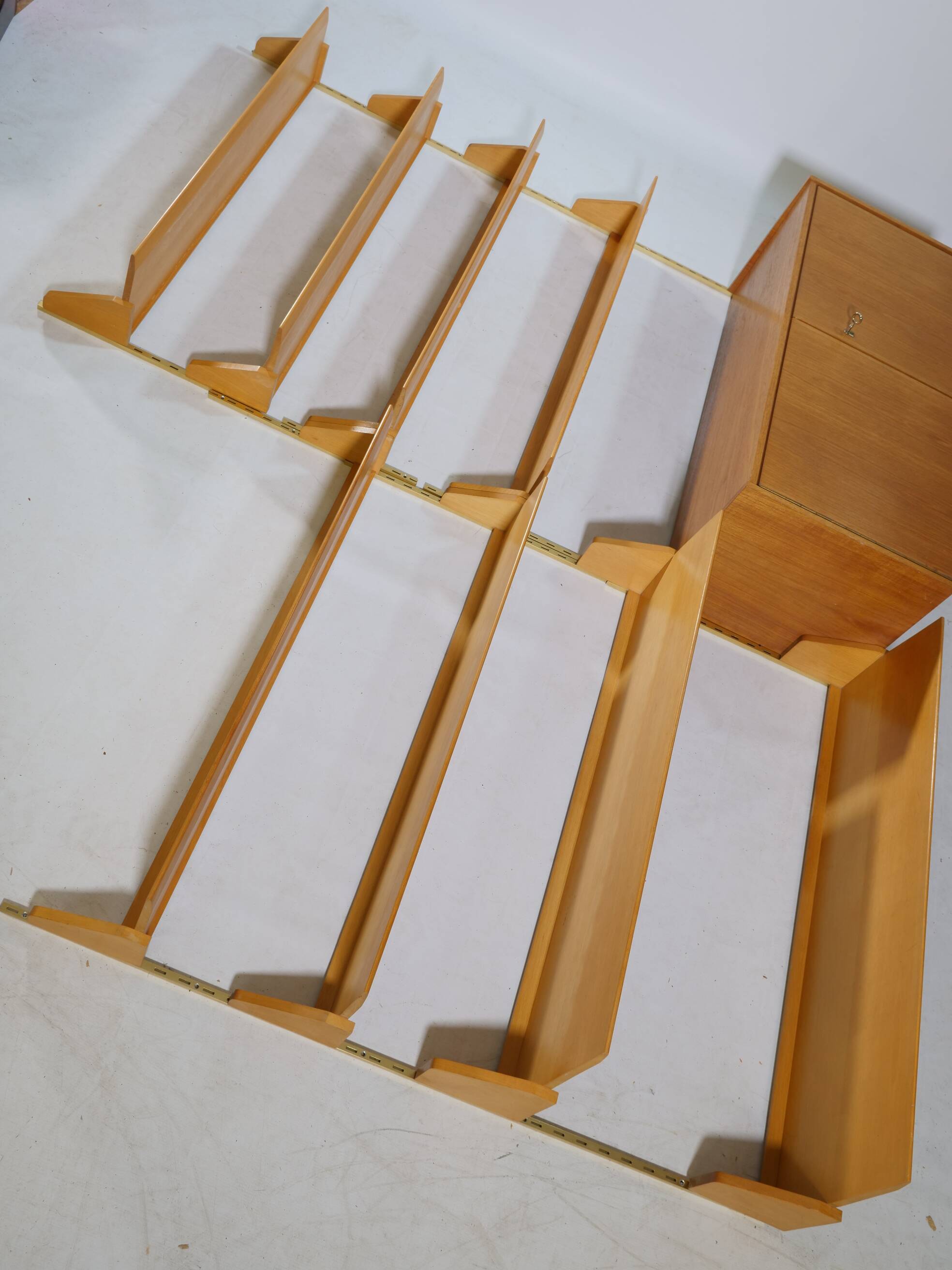 Design shelving system shelf teak wall shelf WK furniture 50s 60s