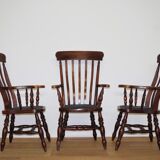 Victorian farm chairs, united kingdom, set of 4