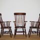 Chaises de ferme victoriennes, royaume-uni, set de 4