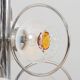 Mazzega Space Age Murano glass chrome plated chandelier, Italy 1970s