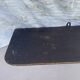 Large antique wall-mounted coat rack in carved wood 135 cm