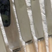 Vintage resin and stainless steel knives