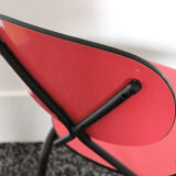 Red formica chair from the 1960s