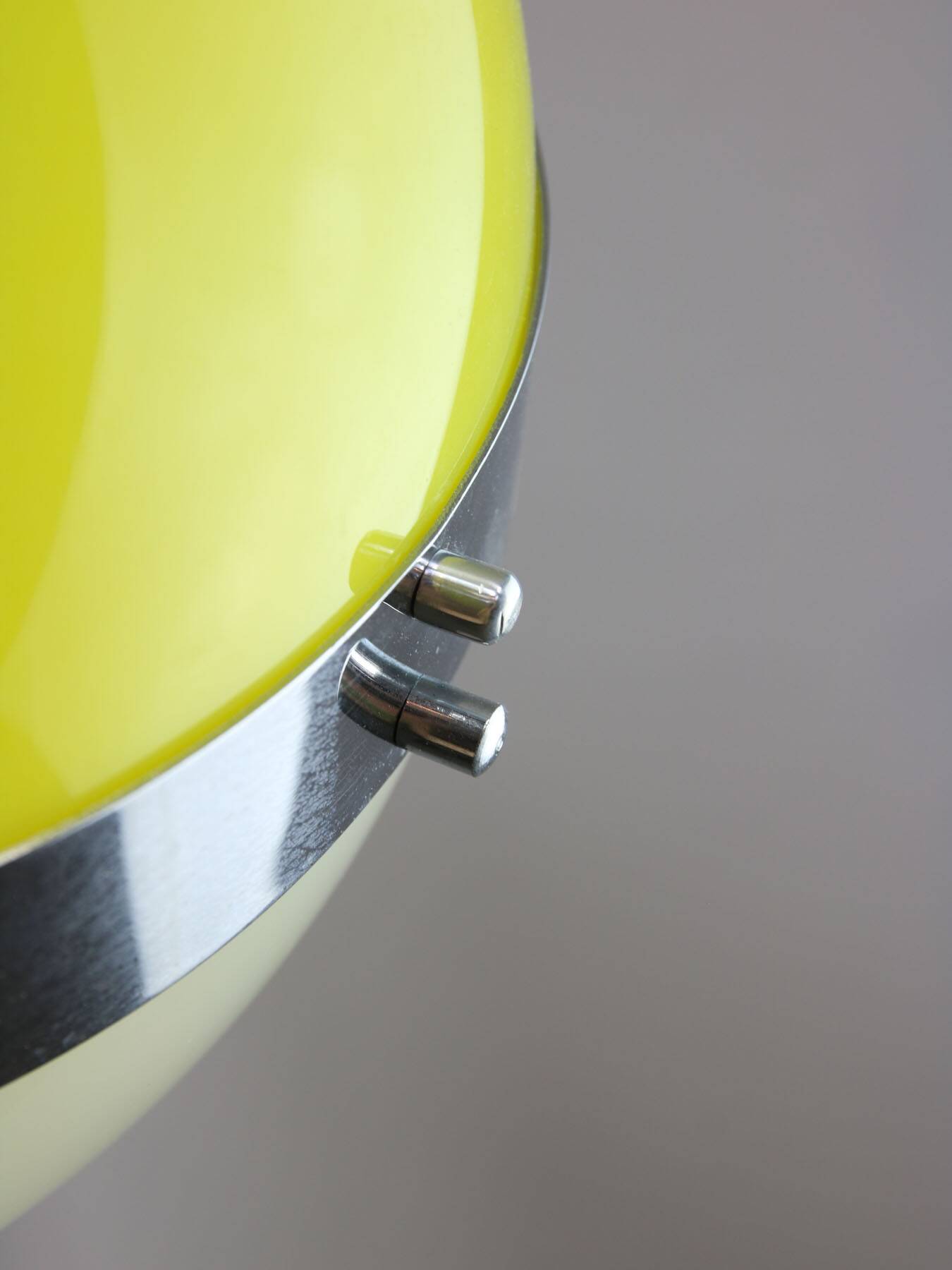 Space Age Italian Yellow Pendant Lamp, 1970s