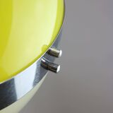 Lampe à Suspension Jaune Space Age, Italie, 1970s