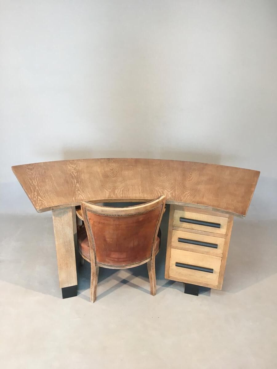 Art deco desk and armchair