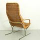 Mid Century Wicker Lounge Chair by Dirk van Sliedregt for Jonker Brothers, 1960s