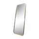 Large vintage mirror brass gold rearview mirror  36x100cm