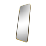 Large vintage mirror brass gold rearview mirror  36x100cm