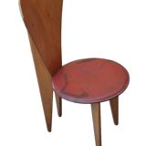 Beautiful Callegari design chair from the 70s, vintage wood