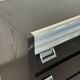 Vintage black lacquered and chrome sideboard | Italian Space Age sideboard from the 1970s