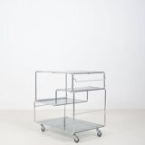 Table basse/chariot modulable conçue par Max Sauze, années 1970