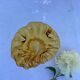 Amber blown glass soliflore vase vintage