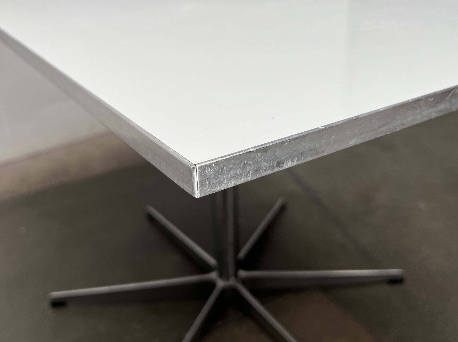 Mid-Century Modern Danish Minimalist Table by Piet Hein, Bruno Mathsson, Arne Jacobsen for Fritz Hansen, 1980s, 1984
