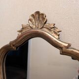 Small shell pediment mirror