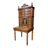 Napoleon III period tiered happiness of the day desk in pine circa 1880