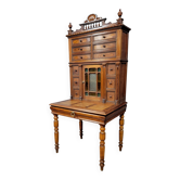 Napoleon III period tiered happiness of the day desk in pine circa 1880