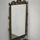 Italian Rococo Revival Gilt Metal Wall Mirror, 1950s