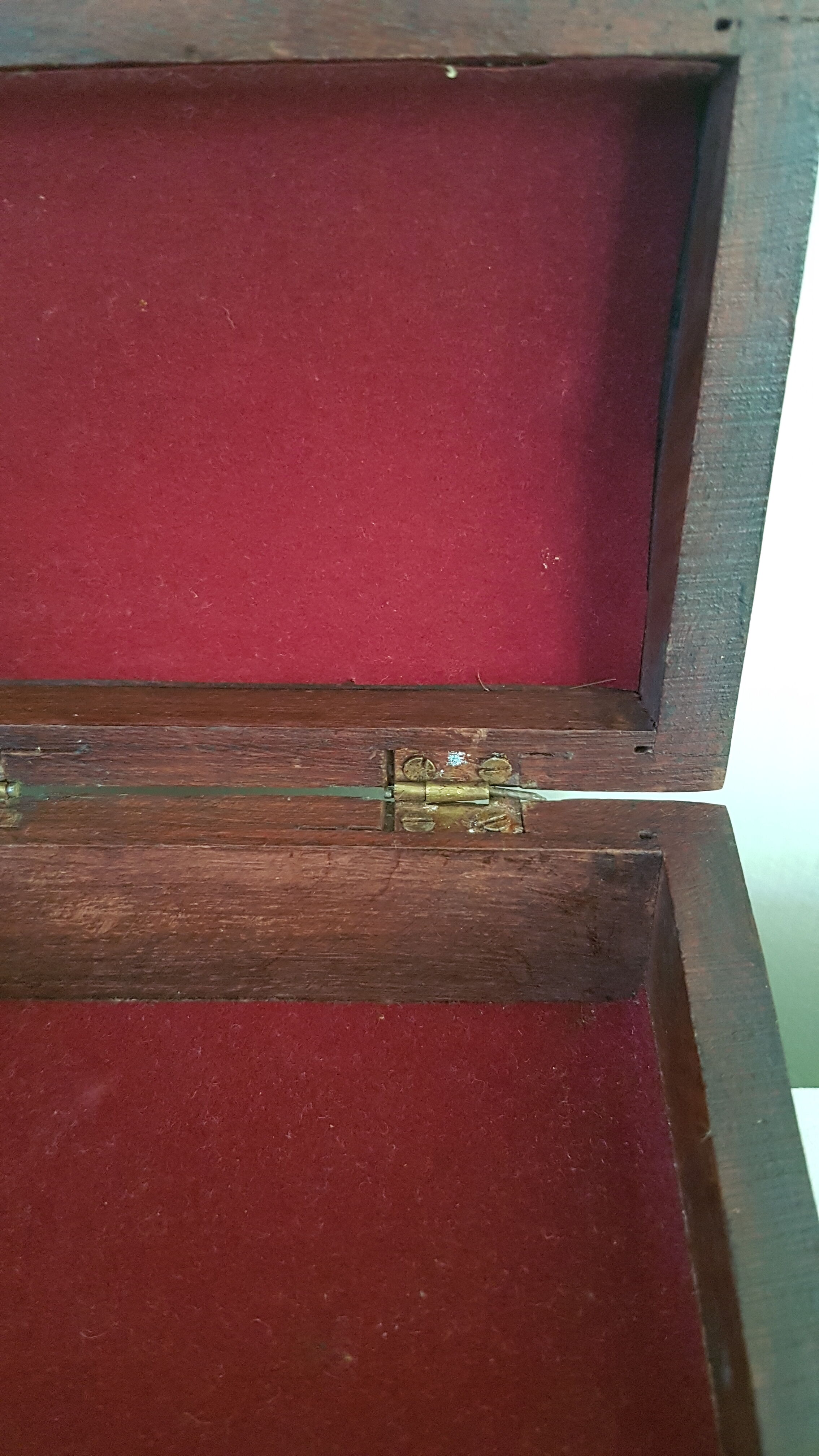 Wooden and brass box