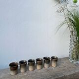 6 tasses à café en terre cuite 