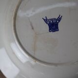 5 Gien Delft earthenware soup plates