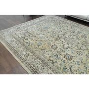 1960s Vintage Persian Handmade Wool Cotton Beige Area Rug 292x395