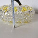 Bonbonnière, sucrier en verre transparent à facettes