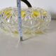 Candy dish, sugar bowl in transparent faceted glass
