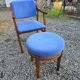 Scandinavian style armchair + velvet footrest