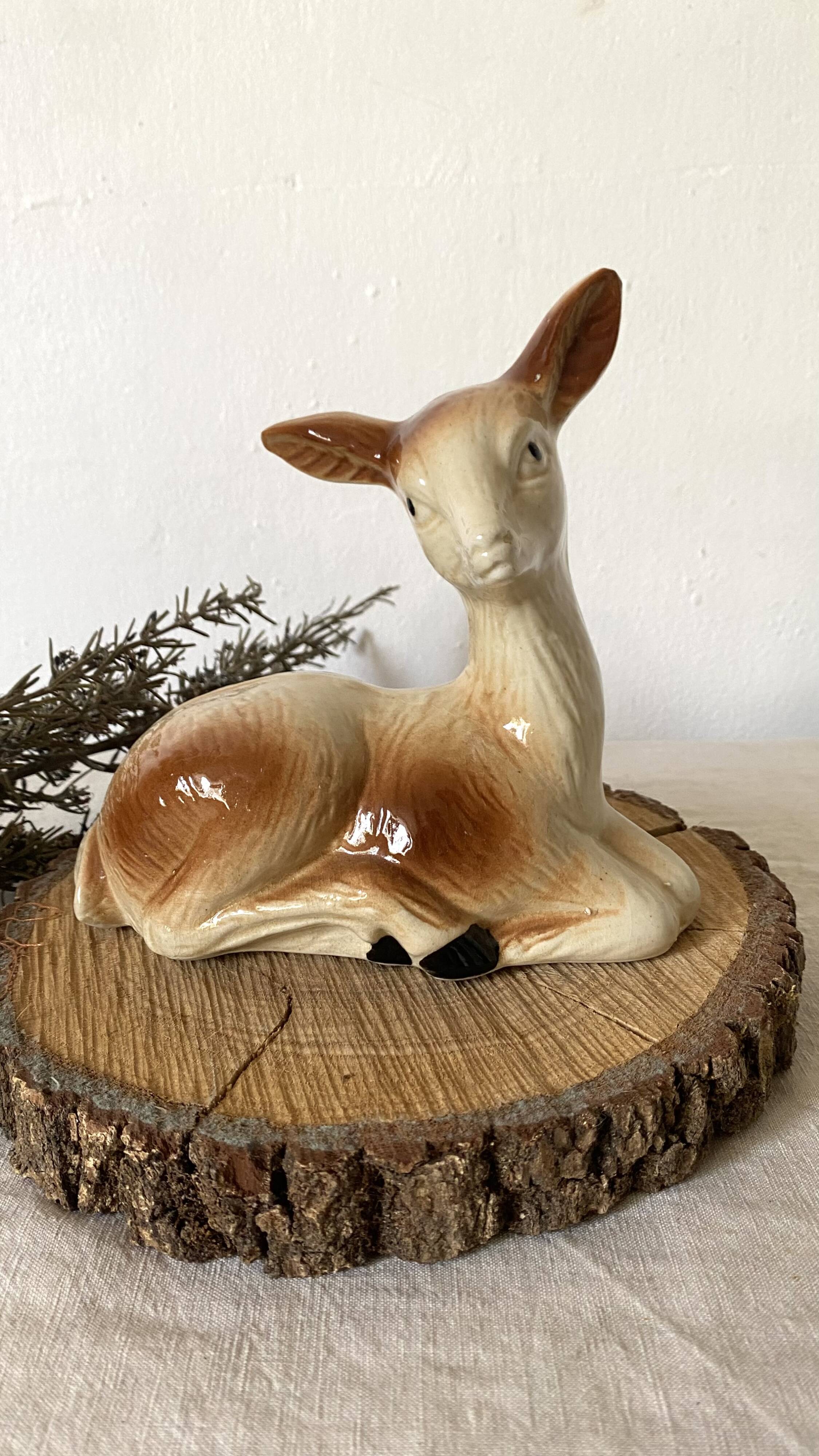 Vintage ceramic deer