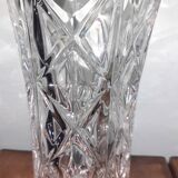 Cut crystal vase - high 13 cm - flared 8 cm