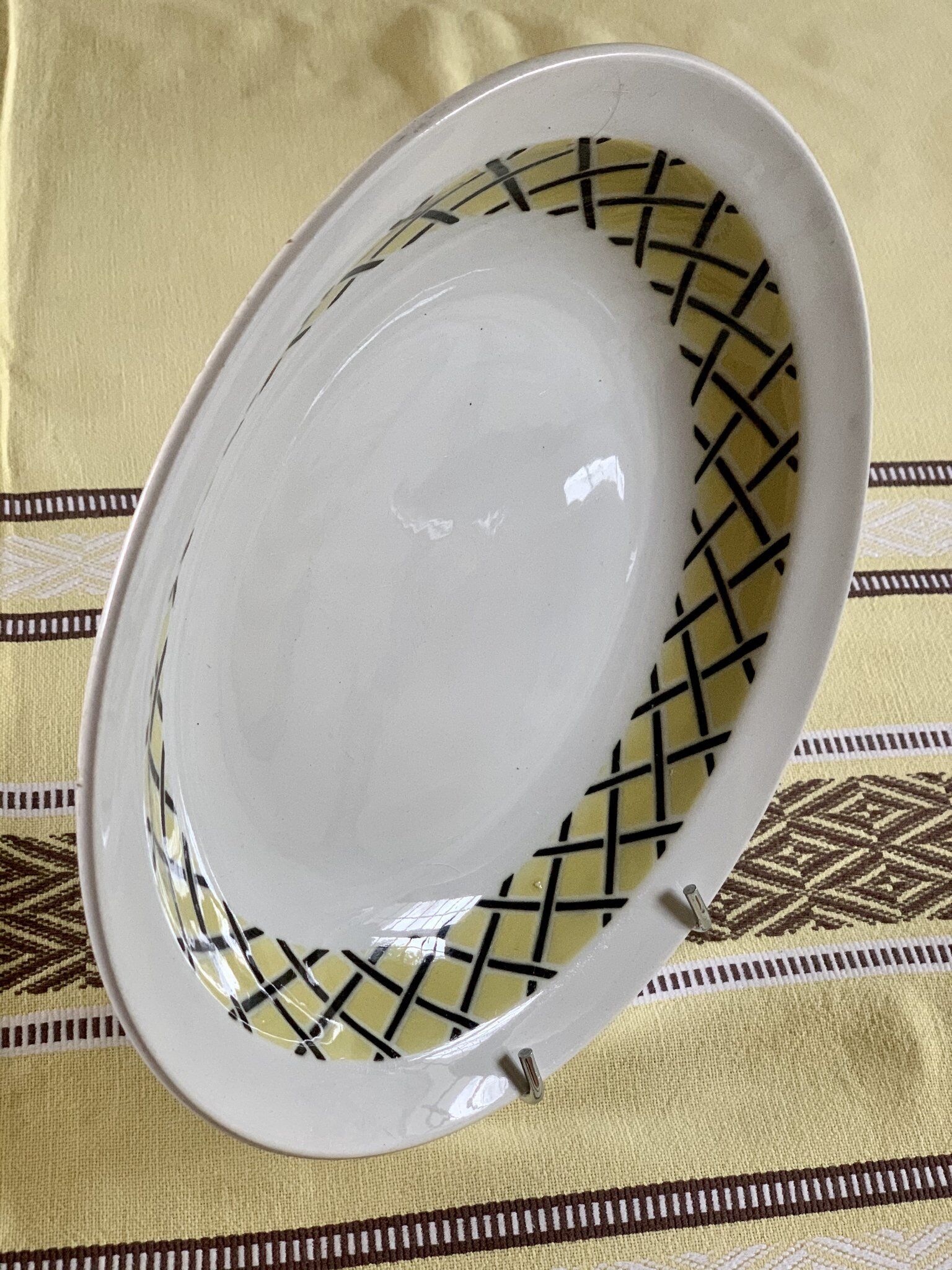 Hollow round dish Badonviller 1950
