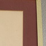 Botanical poster, P-J Redouté, brass frame