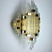 Venini wall lamp, cut crystals, Italy, 1970