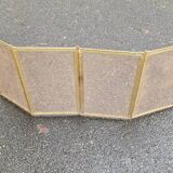 Brass fire screen